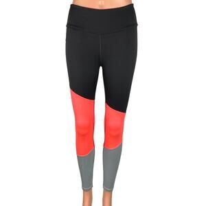 H&M Sport Multicolor Activewear Colorblock Mid Rise Athletic Fitness Leggings S